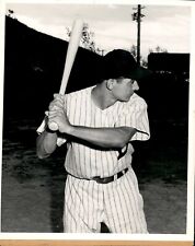 LG915 1950 Orig Photo CHARLIE METRO Outfielder for DETROIT TIGERS Batting Stance picture