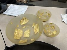 Martina Sturdy Acrylic Gold Leaf Bowl Set Of 3 picture