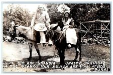 c1940's Aunt Boo And Grandpa Snazzy Sightseeing Van Buren AR RPPC Photo Postcard picture