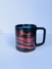 Copper and Green Starbucks Coffee  Tea Mug 12oz Dishwasher Safe Swirl Wave Mug picture