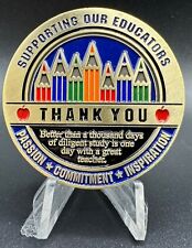 Supporting Our Educators Great Teacher Thanks a Million Challenge Coin picture