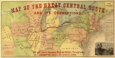1850s NorthEast Railroad Map: Great Western Railway - 24x48 picture