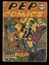 Pep Comics #15 P 0.5 The Shield Bondage Cover Archie 1941 picture