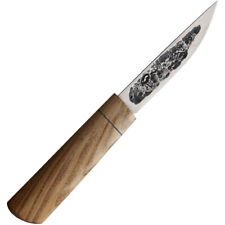 Brisa Yakut 125 Tan Elm Wood Carbon Steel Fixed Blade Knife w/ Sheath 24180 picture