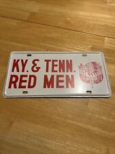 1960's KY & TENN RED MEN IMPROVED ORDER OF RED MEN BOOSTER License Plate picture