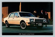 Automobile-1981 Buick Skylark Limited Sedan 4-Door Hardtop, Vintage Postcard picture