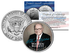 WARREN BUFFETT Most Successful Investor of the 20th Century JFK Half Dollar Coin picture