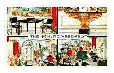 Postcard The Schlitz Assembly Brewery Founded1849 welcomes 100K visitors/yr C-16 picture