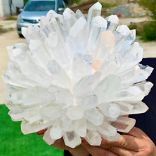15.59LB New Find White  PhantomQuartz Crystal Cluster MineralSpecimen 708 picture
