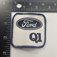 Vtg 1980s Kinda-curled FORD Q1 (Quality If Job One) Patch (Car Auto Related)22PD picture