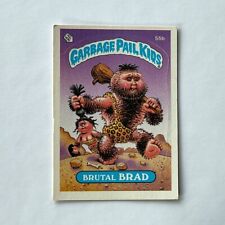 1985 Garbage Pail Kids Sticker/Card Glossy Series 2 #55b - Brutal Brad picture