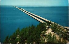 Grandy Bridge Westward Tampa Old Bay Toward St Petersburg Florida Unp Postcard picture