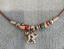 Vintage Monkey Chimp Chimpanzee Beaded Necklace picture