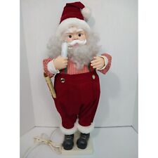 Vintage Animated Santa Claus 27 Inch Tall Candle List Tested Works picture