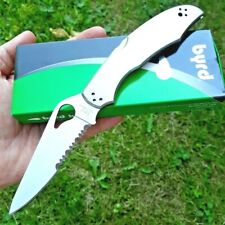 Byrd by Spyderco Cara Cara 2 Folding Knife 3¾ 8Cr13MoV Blade Stainless Handle picture