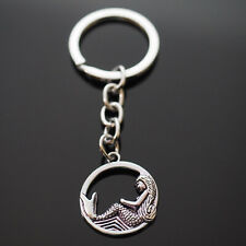 Mermaid Key Chain Silver Pendant Keychain Siren Goddess of the Sea Water Nymph picture
