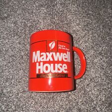 Awesome 1980's Retro Vintage Maxwell House Red Coffee Cup Mug Life  picture