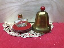 VINTAGE PRINCE MATCHABELLI BRASS BELL WITH  BOTTLE picture