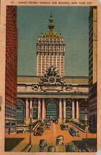 Vintage Postcard- 21 Grand Central Terminal -NY City -Posted 1908 -Corner Tears picture