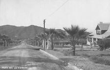 1910s RPPC Burr Ave LA CANADA Street Scene Palm Trees Real Photo Postcard CA picture