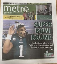Philadelphia Eagles METRO NEWSPAPER January 30 2023 SUPER BOWL BOUND Jalen Hurts picture