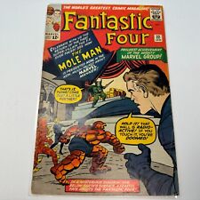 Fantastic Four 22 Mole Man Cover Marvel Comics 1964 MCU VF+ picture