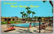 Greetings From Weeki Wachee Florida FL Holiday Inn Swimming Pool PC UNP picture
