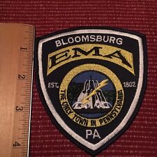 Bloomsburg Pennsylvania Emergency Management Fire Shoulder Patch from collection picture