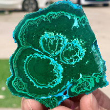115G Natural Chrysocolla/Malachite transparent cluster rough mineral sample picture