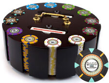 300 Count Claysmith 'The Mint' Poker Chips Set in Round Carousel Case picture