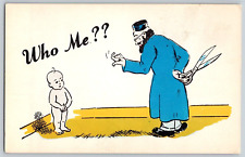 Vintage Comic Postcard~ Circumcision~ Baby Boy~ Who Me?~ Humor picture