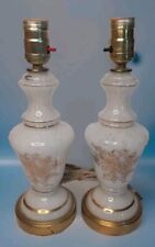 Vintage Pair Of Gold Underwriters Laboratories Inc. Issue No. 46490 Lamps France picture