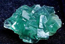 86g Natural Clear Phantom Window Green Fluorite CLUSTER Mineral Specimen/ China picture