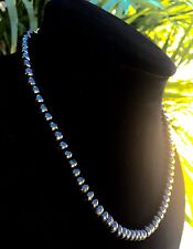 8 mm Elite Shungite Necklace Noble Shungite Bead Necklace Chain Karelia Reiki. picture