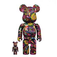 Medicom Toy BE@RBRICK Bearbrick 400% + 100% Psychedelic Paisley Authentic Goods picture