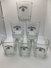 JACK DANIEL’S Set Of 8 Low Ball Short Whiskey Glasses Old No 7 Embossed Bottom picture