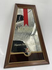 Vintage Michelob Light Bar Mirror Beer Advertisement Sign Man Cave Bar picture
