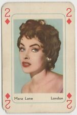 Mara Lane vintage 1950s Maple Leaf Playing Card of Film Star 2D picture