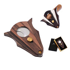 Galiner Travel Cigar Cutter Double Sharp Stainless Steel Blade Vintage Portable picture