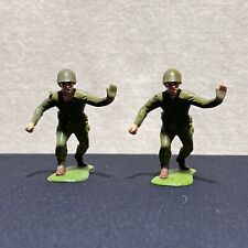 Vintage LOUIS MARX WWII  Soldiers Plastic Action Figures picture