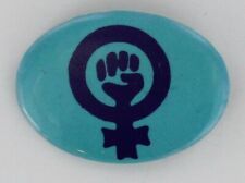 Radical Feminist 1960 Women's Liberation Vintage Hippie Protest Oblong Pin P751 picture