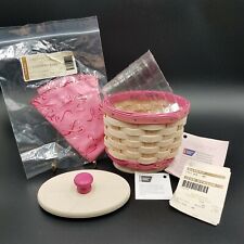 Longaberger 2011 White Horizon of Hope Basket Set 17th Ed. AVAIL 4 MTHS ONLY picture