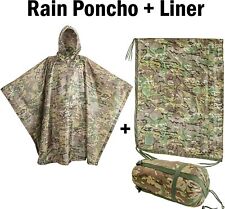 USGI Industries -Rain Poncho and Poncho Liner Bundle.  (OCP / Multicam) picture