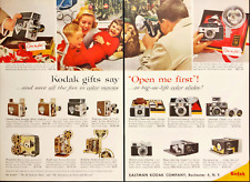 1958 Kodak Cameras Christmas Gift Vintage Print Ad Family at Christmas Morning picture