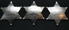 (3pcs.) STORYTOWN USA, GHOST TOWN Lake George N.Y. (3) SHERIFF BADGE  picture
