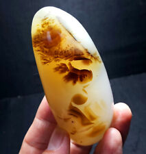 TOP 195 G Natural Polished Aquatic Plants Agate Crystal Madagascar P35 picture