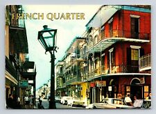 Vintage post card 5 3/4 x 4 1/8 inch FRENCH QUARTER New Orleans, Louisiana picture