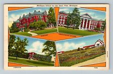 Flint, MI-Michigan, Michigan School For The Deaf, Vintage Postcard picture