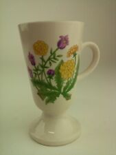 Footed Wildflower French Style Coffee Cup Tea Mug picture