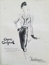 1945 women's Capri Bolero suit dress short jacket vintage fashion ad picture